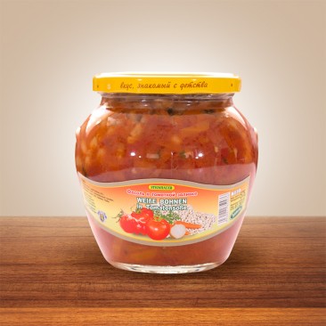 WEIẞE BOHNEN IN TOMATENSOẞE 575g