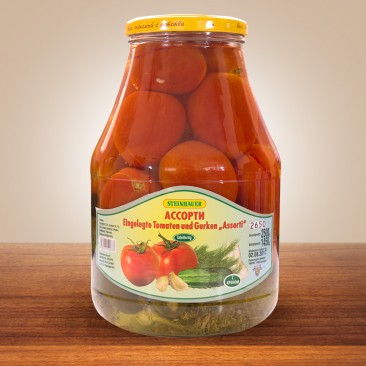 EINGELEGTE TOMATEN UND GURKEN “ASSORTI” 2500g