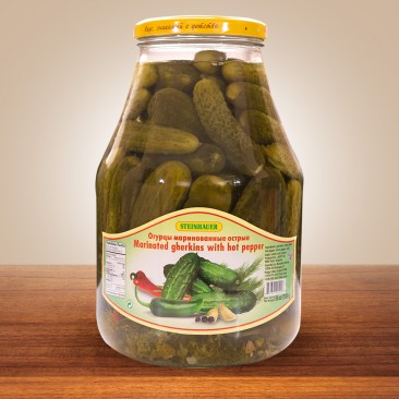 EINGELEGTE GURKEN MIT PEPERONI 2500g