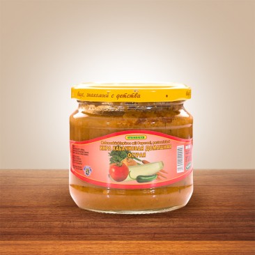 MELONENKÜRBISPÜREE  MIT PEPERONI,  PASTEURISIERT 370g
