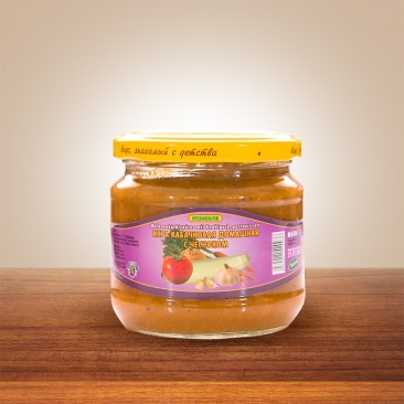 MELONENKÜRBISPÜREE MIT KNOBLAUCH,  PASTEURISIERT 370g