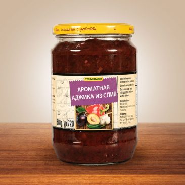 Gehackte Pflaumen und Paprika mit Gewürzen 720 g